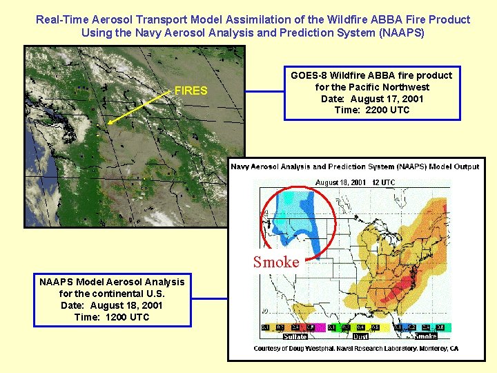 Real-Time Aerosol Transport Model Assimilation of the Wildfire ABBA Fire Product Using the Navy