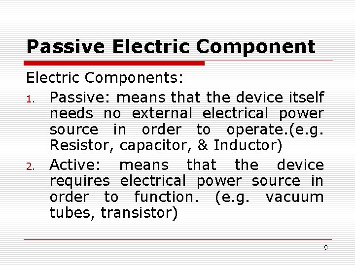 Chapter Three Electrical Concepts Components 1 Basic Units