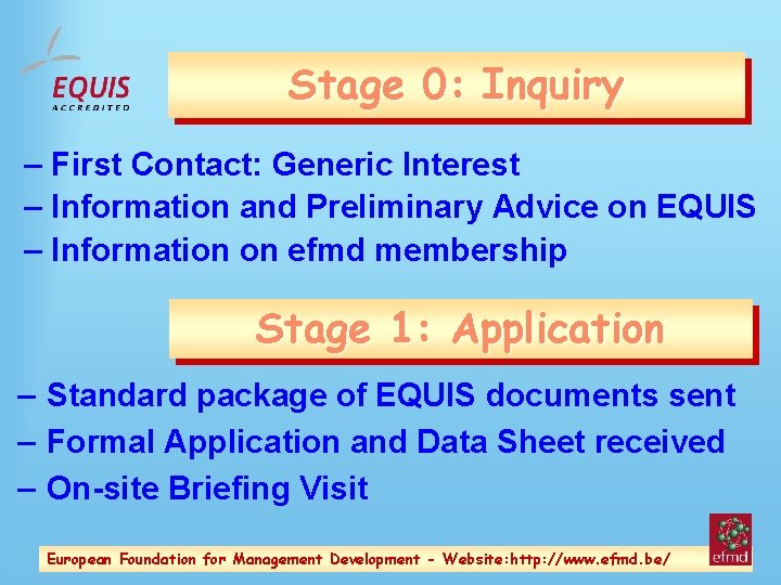 Stage 0: Inquiry – First Contact: Generic Interest – Information and Preliminary Advice on