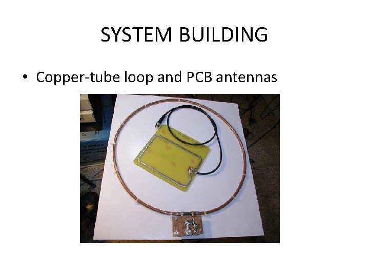 SYSTEM BUILDING • Copper-tube loop and PCB antennas 