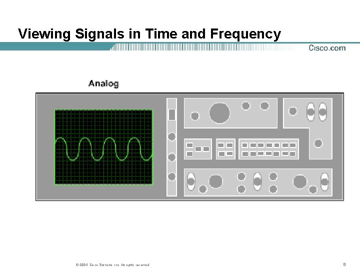 Viewing Signals in Time and Frequency © 2004, Cisco Systems, Inc. All rights reserved.