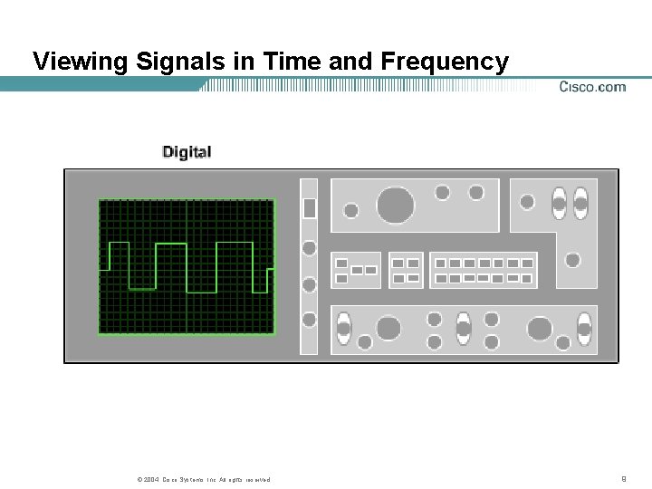 Viewing Signals in Time and Frequency © 2004, Cisco Systems, Inc. All rights reserved.