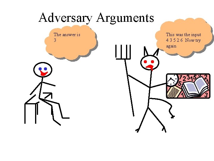 Adversary Arguments The answer is 3 This was the input 4 3 5 2