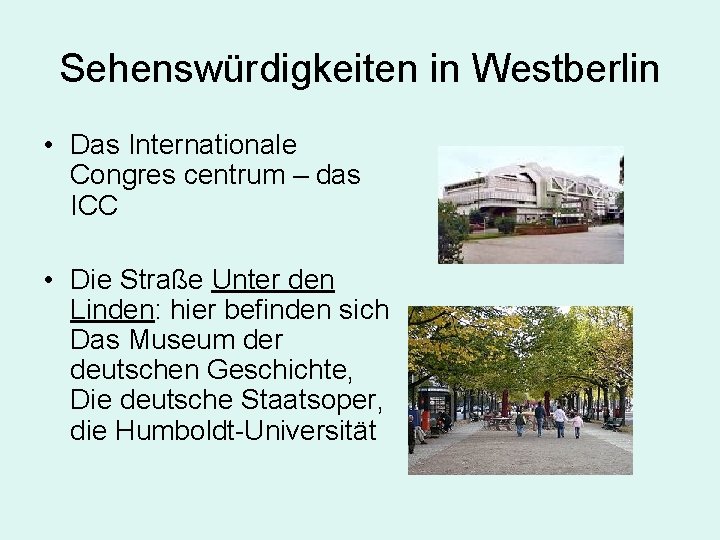 Sehenswürdigkeiten in Westberlin • Das Internationale Congres centrum – das ICC • Die Straße