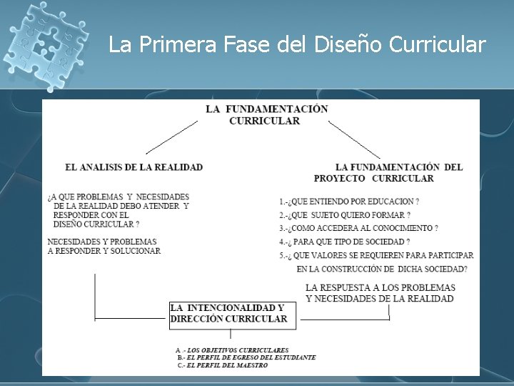 La Primera Fase del Diseño Curricular Mtra. Marisol Bulás Montoro 