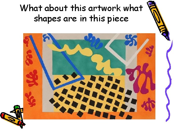 What about this artwork what shapes are in this piece 