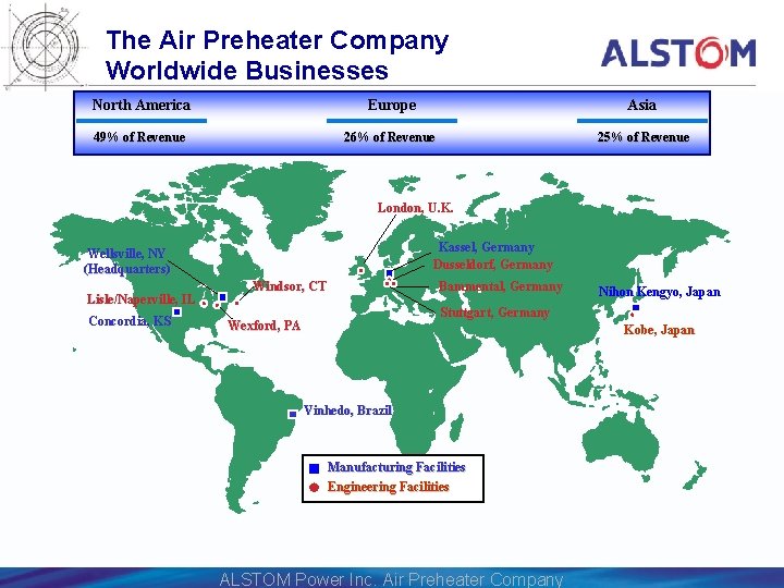 The Air Preheater Company Worldwide Businesses North America Europe Asia 49% of Revenue 26%