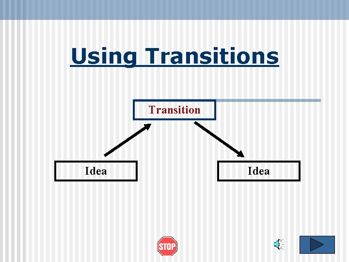 Using Transitions Transition Idea 