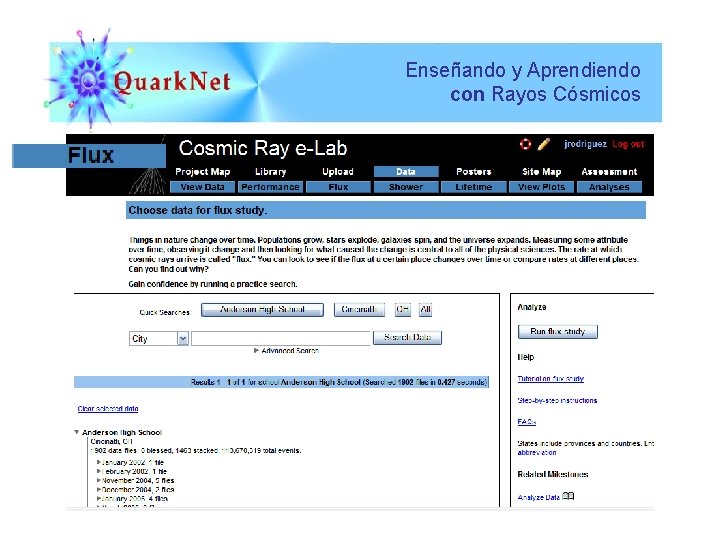 Enseñando y Aprendiendo con Rayos Cósmicos 