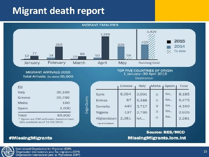 Migrant death report 15 Migrant death report 15