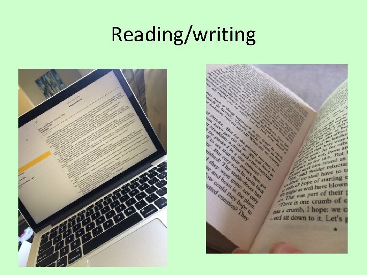 Reading/writing 