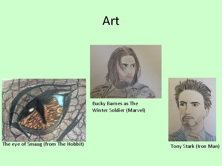 Art Bucky Barnes as The Winter Soldier (Marvel) The eye of Smaug (from The