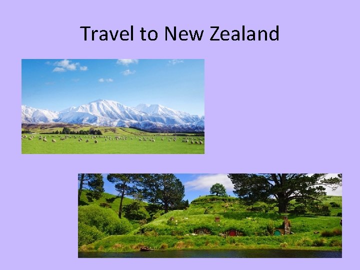 Travel to New Zealand 