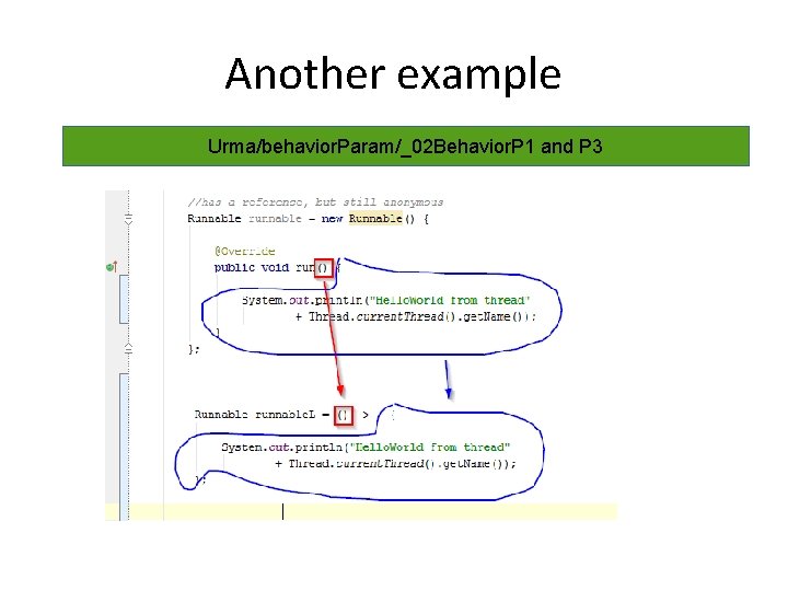 Another example Urma/behavior. Param/_02 Behavior. P 1 and P 3 