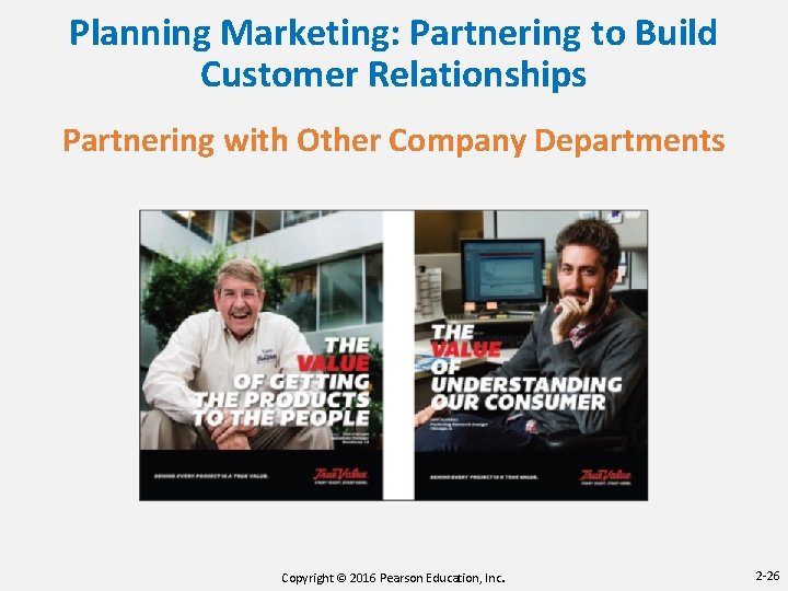 Planning Marketing: Partnering to Build Customer Relationships Partnering with Other Company Departments Copyright ©