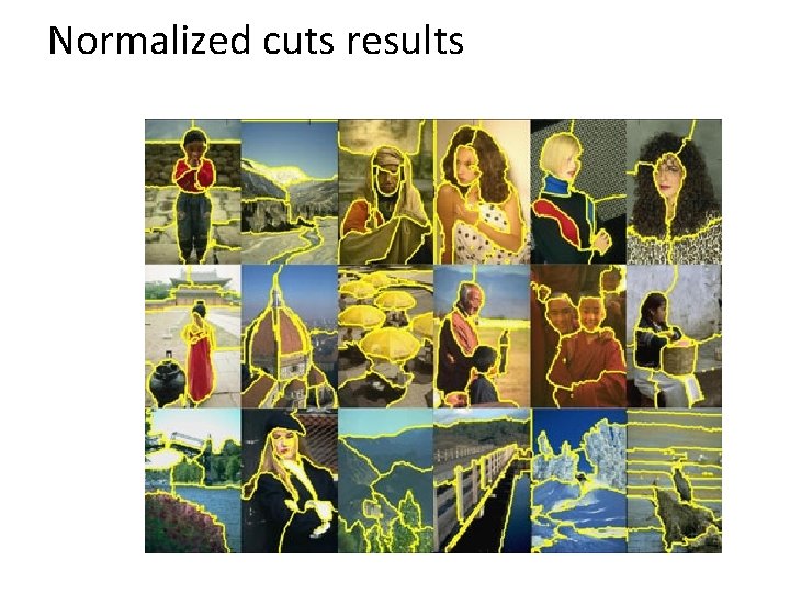 Normalized cuts results 