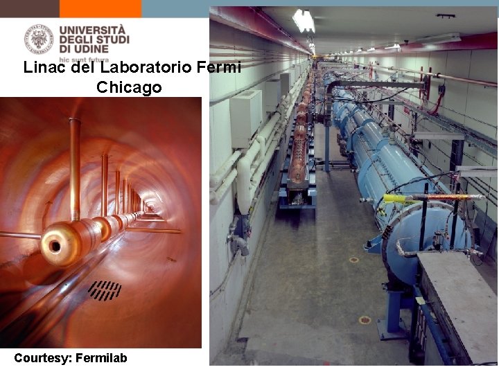 Linac del Laboratorio Fermi Chicago Courtesy: Fermilab 