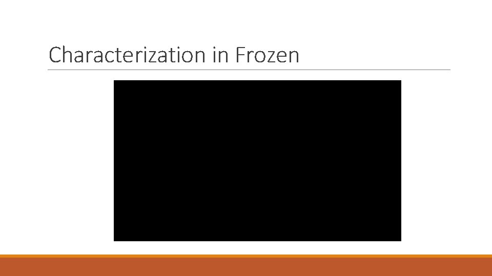 Characterization in Frozen 