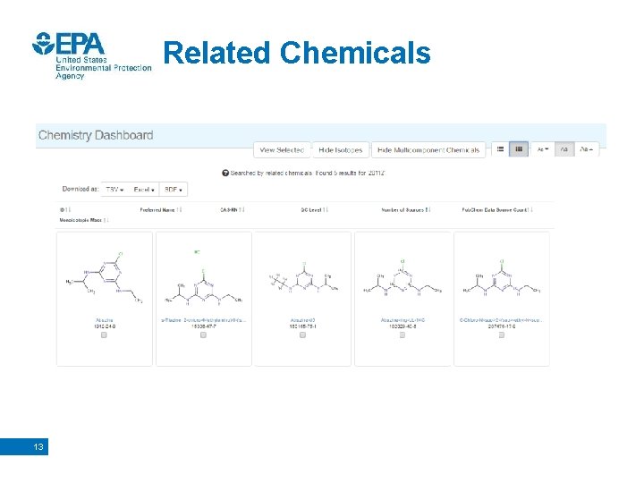 Related Chemicals 13 