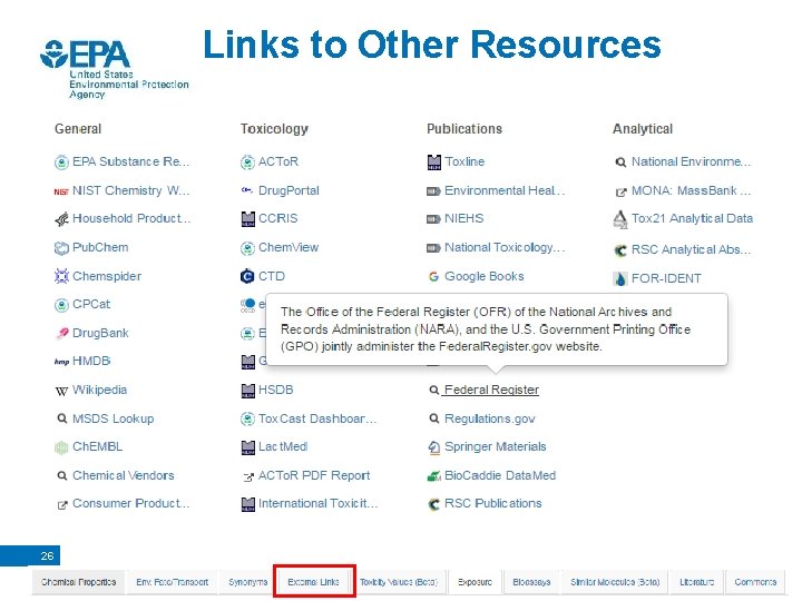 Links to Other Resources 26 