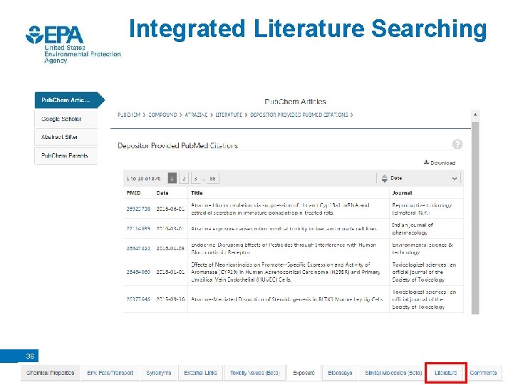 Integrated Literature Searching 36 