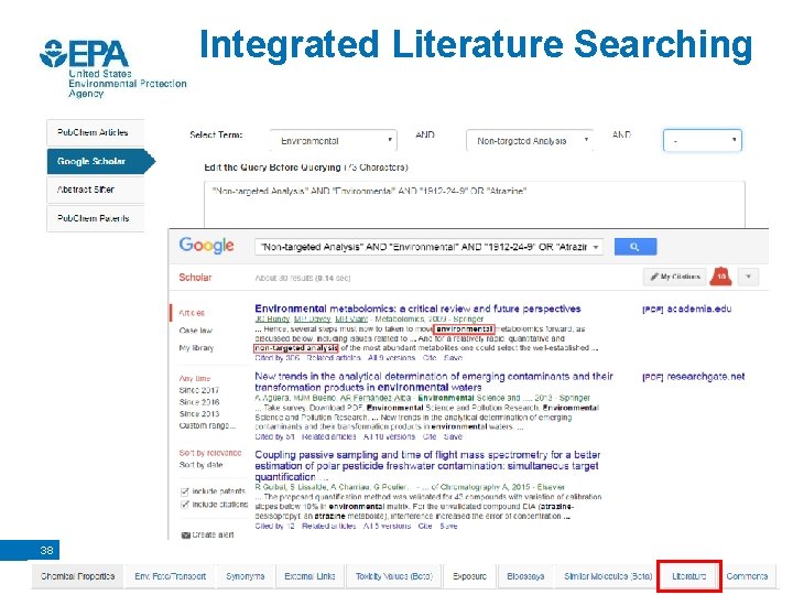 Integrated Literature Searching 38 