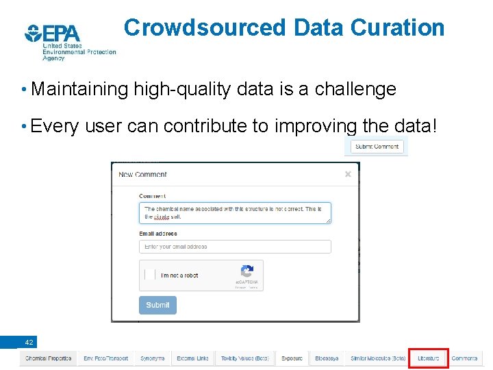 Crowdsourced Data Curation • Maintaining high-quality data is a challenge • Every user can