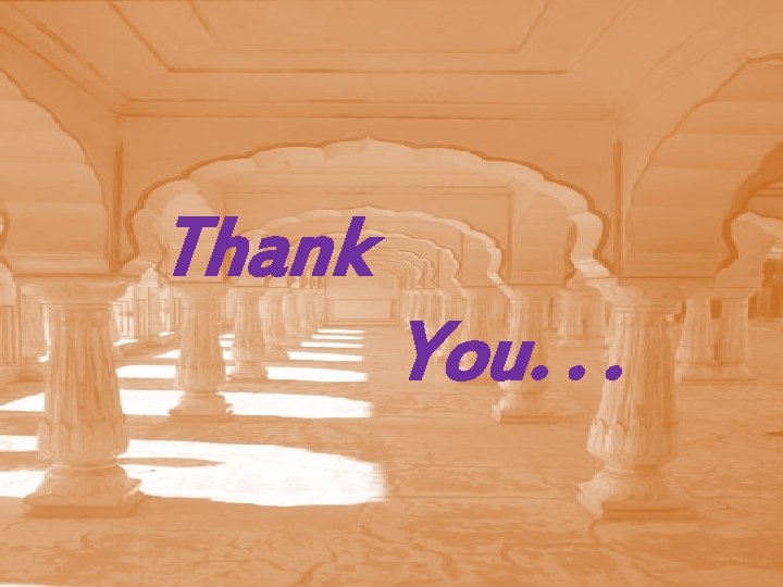 Thank You. . . 