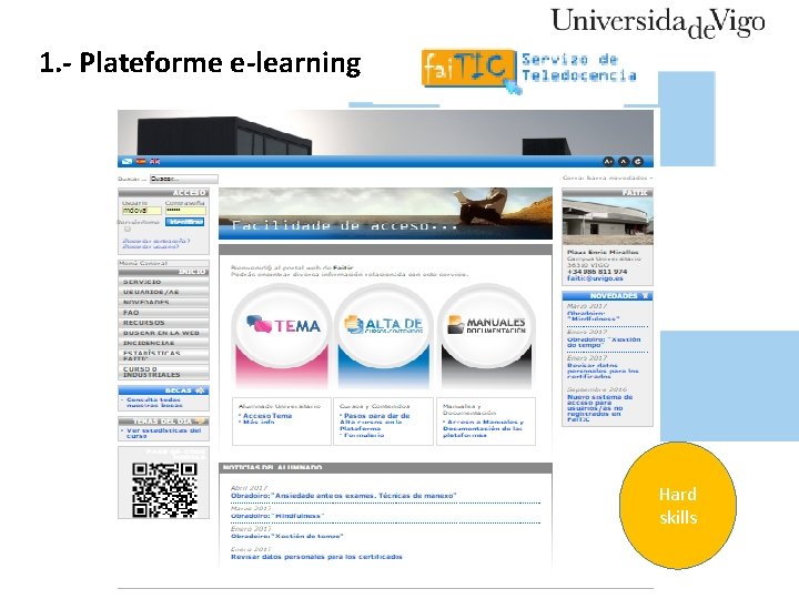 1. - Plateforme e-learning Hard skills 