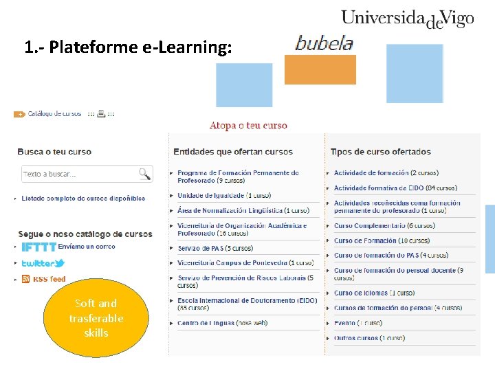 1. - Plateforme e-Learning: Soft and trasferable skills 