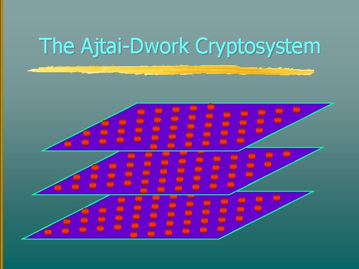 The Ajtai-Dwork Cryptosystem 