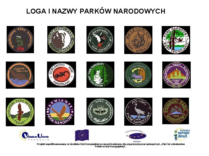 LOGA I NAZWY PARKÓW NARODOWYCH 