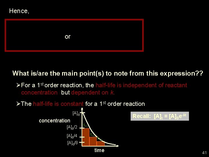 Hence, or What is/are the main point(s) to note from this expression? ? ØFor