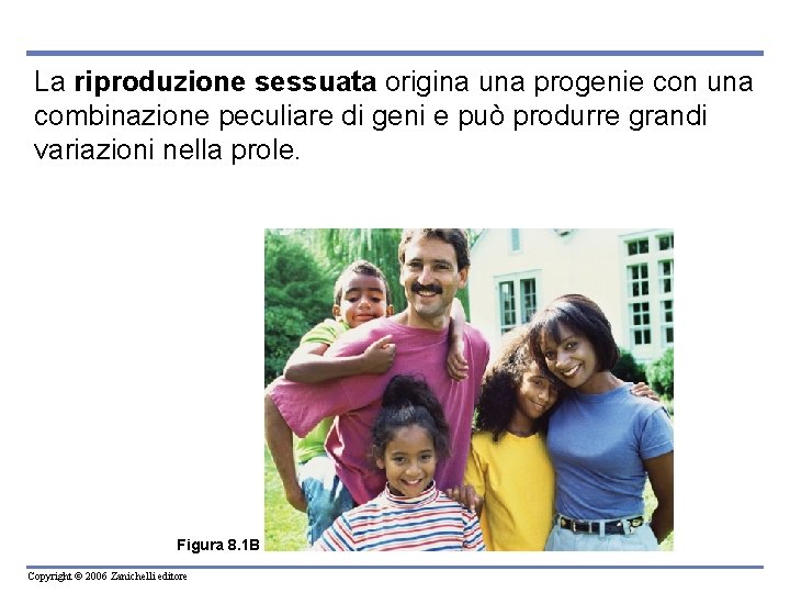 La riproduzione sessuata origina una progenie con una combinazione peculiare di geni e può