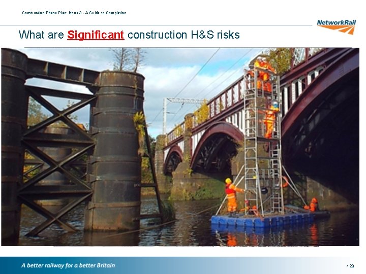 Construction Phase Plan: Issue 3 - A Guide to Completion What are Significant construction