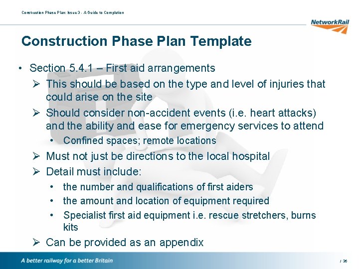 Construction Phase Plan: Issue 3 - A Guide to Completion Construction Phase Plan Template