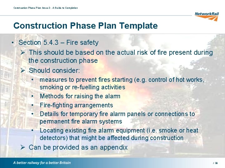 Construction Phase Plan: Issue 3 - A Guide to Completion Construction Phase Plan Template