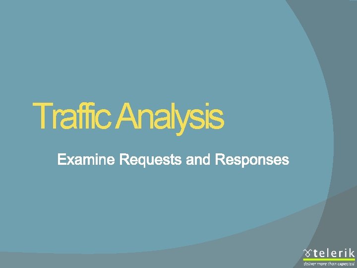 Traffic Analysis 