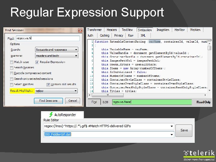 Regular Expression Support 