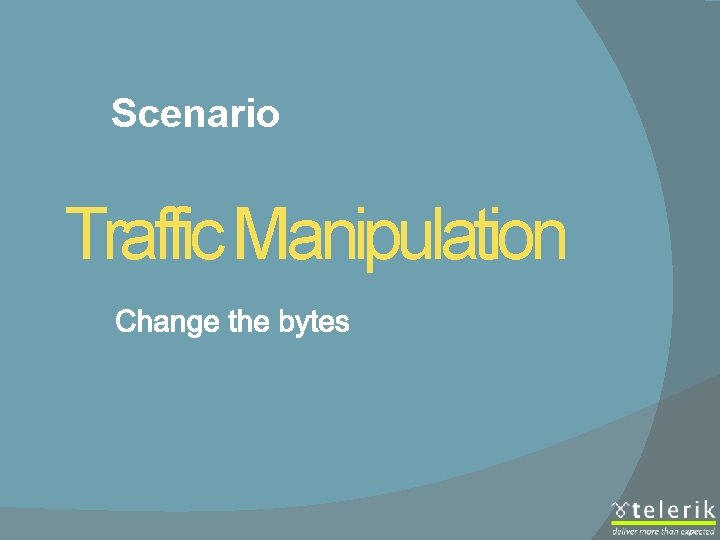 Scenario Traffic Manipulation 