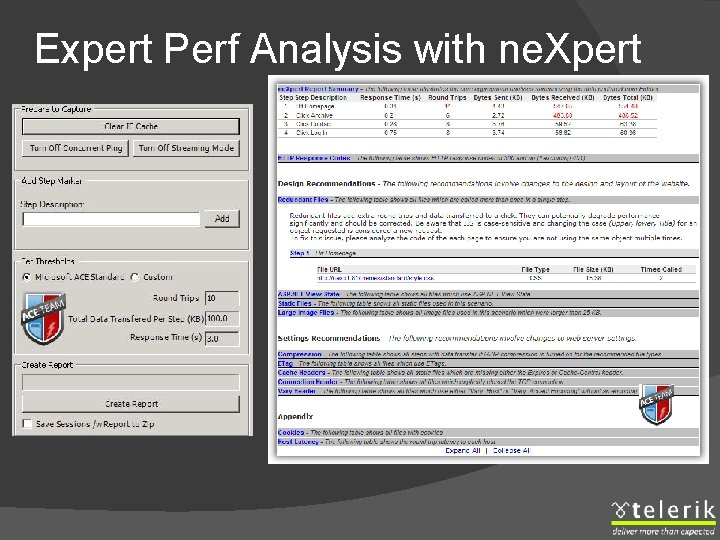 Expert Perf Analysis with ne. Xpert 