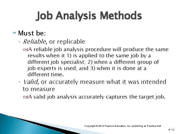 Strategic Staffing Chapter 4 Strategic Job Analysis and