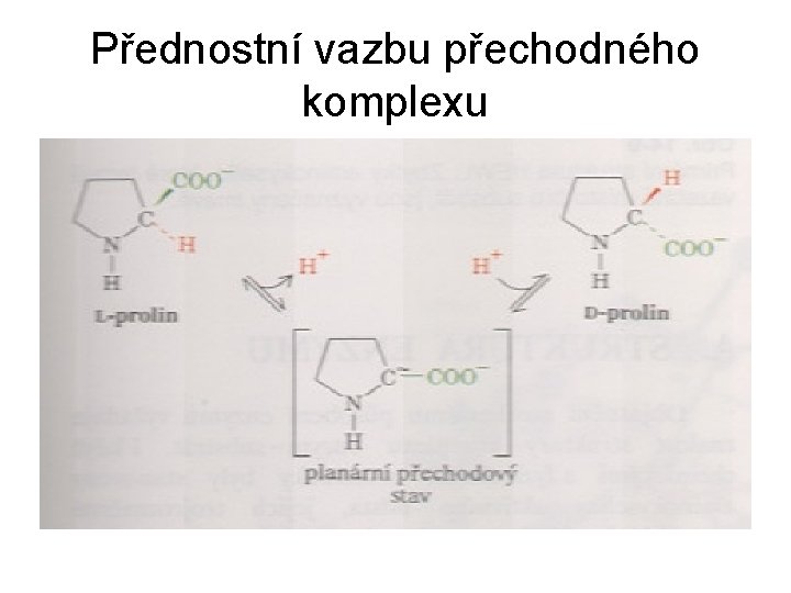 Přednostní vazbu přechodného komplexu 