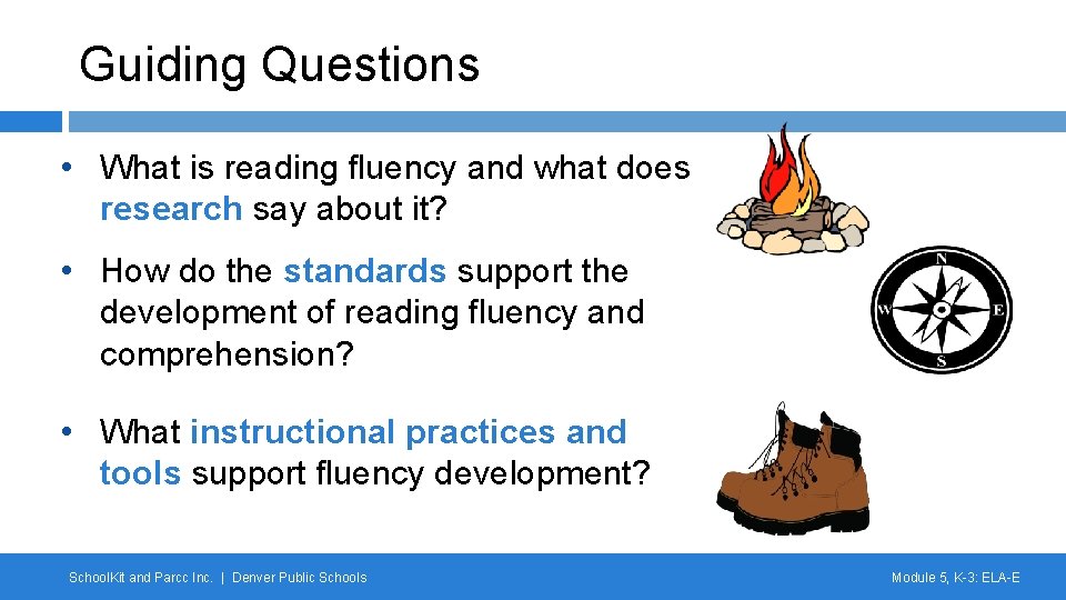 Guiding Questions • What is reading fluency and what does research say about it?