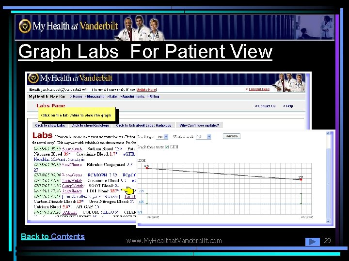 Graph Labs For Patient View Back to Contents www. My. Healthat. Vanderbilt. com 29