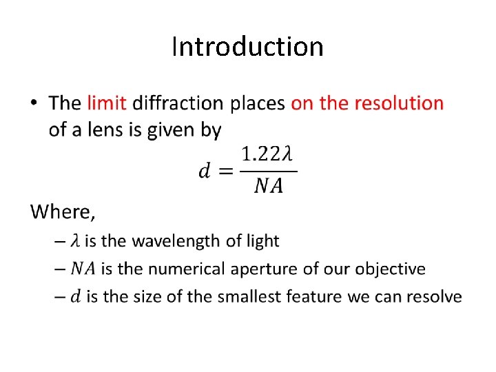 Introduction • Introduction •