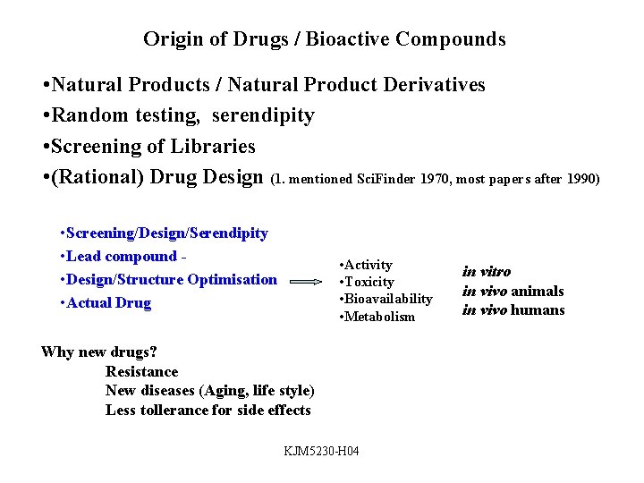 Origin of Drugs / Bioactive Compounds • Natural Products / Natural Product Derivatives •