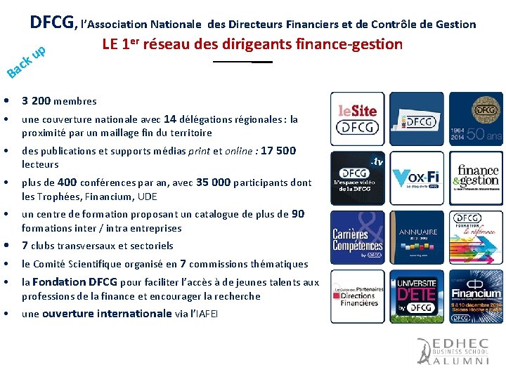 DFCG, l’Association Nationale des Directeurs Financiers et de Contrôle de Gestion Ba p u