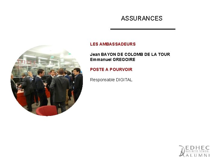 ASSURANCES LES AMBASSADEURS Jean BAYON DE COLOMB DE LA TOUR Emmanuel GREGOIRE POSTE A