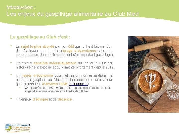 Introduction : Les enjeux du gaspillage alimentaire au Club Med Le gaspillage au Club